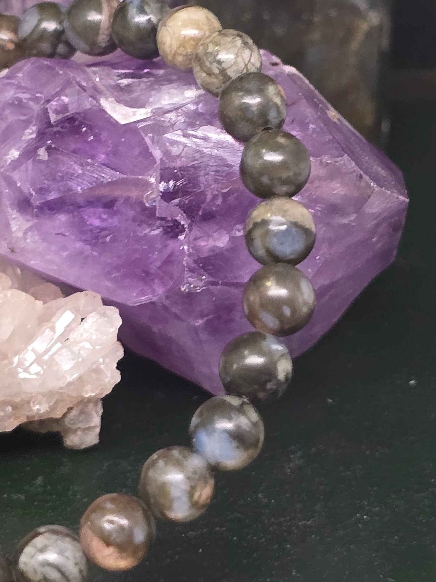 ✨ The Cosmic Dance: Borealis Channeled Devotional Bracelet ✨