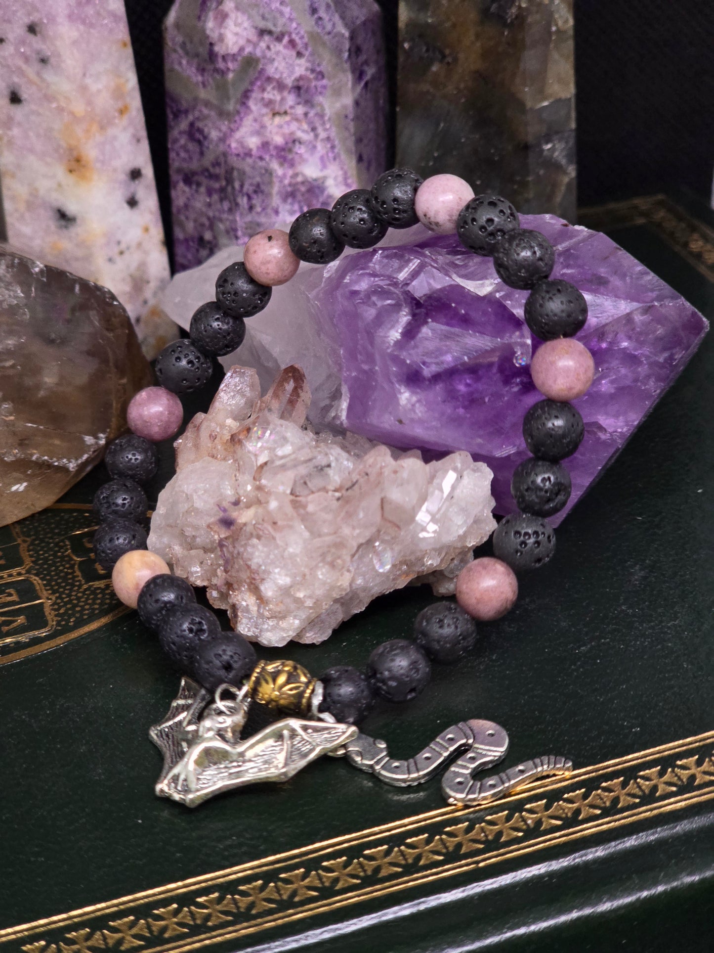 🐍 The Silver-Tongued Shapeshifter: Loki Channeled Devotional Bracelet 🦇