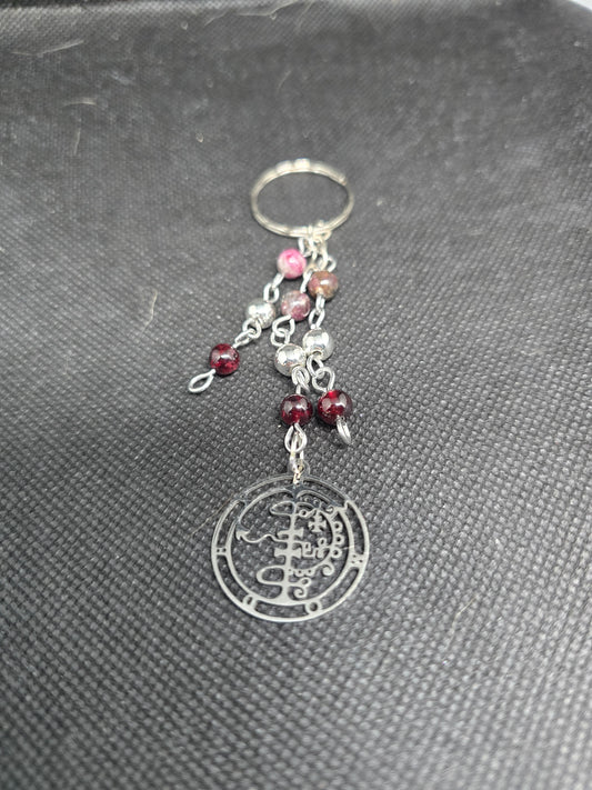 King Asmodeus Devotional Keychain