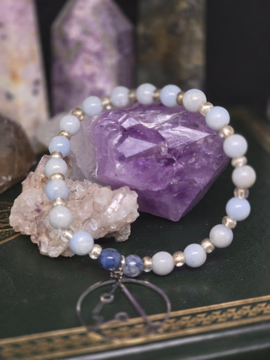 ⚖️ The Heavenly Scribe: Metatron Channeled Devotional Bracelet 🌌