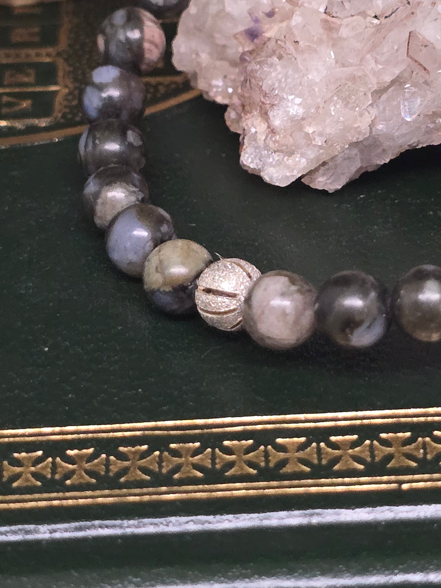 ✨ The Cosmic Dance: Borealis Channeled Devotional Bracelet ✨