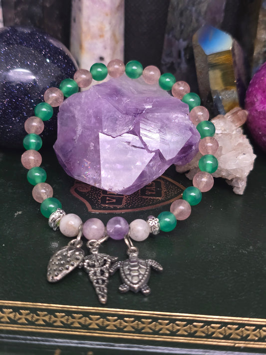 Hermes Devotional Charm Bracelet