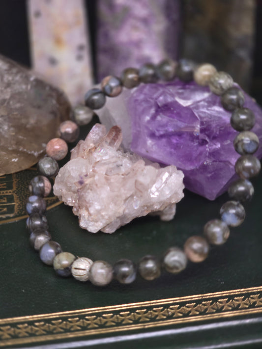 ✨ The Cosmic Dance: Borealis Channeled Devotional Bracelet ✨