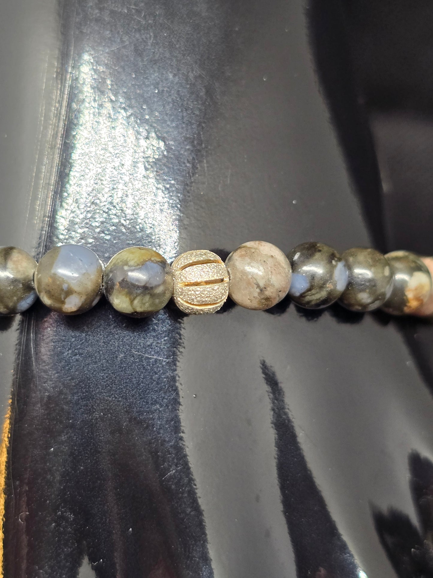 ✨ The Cosmic Dance: Borealis Channeled Devotional Bracelet ✨