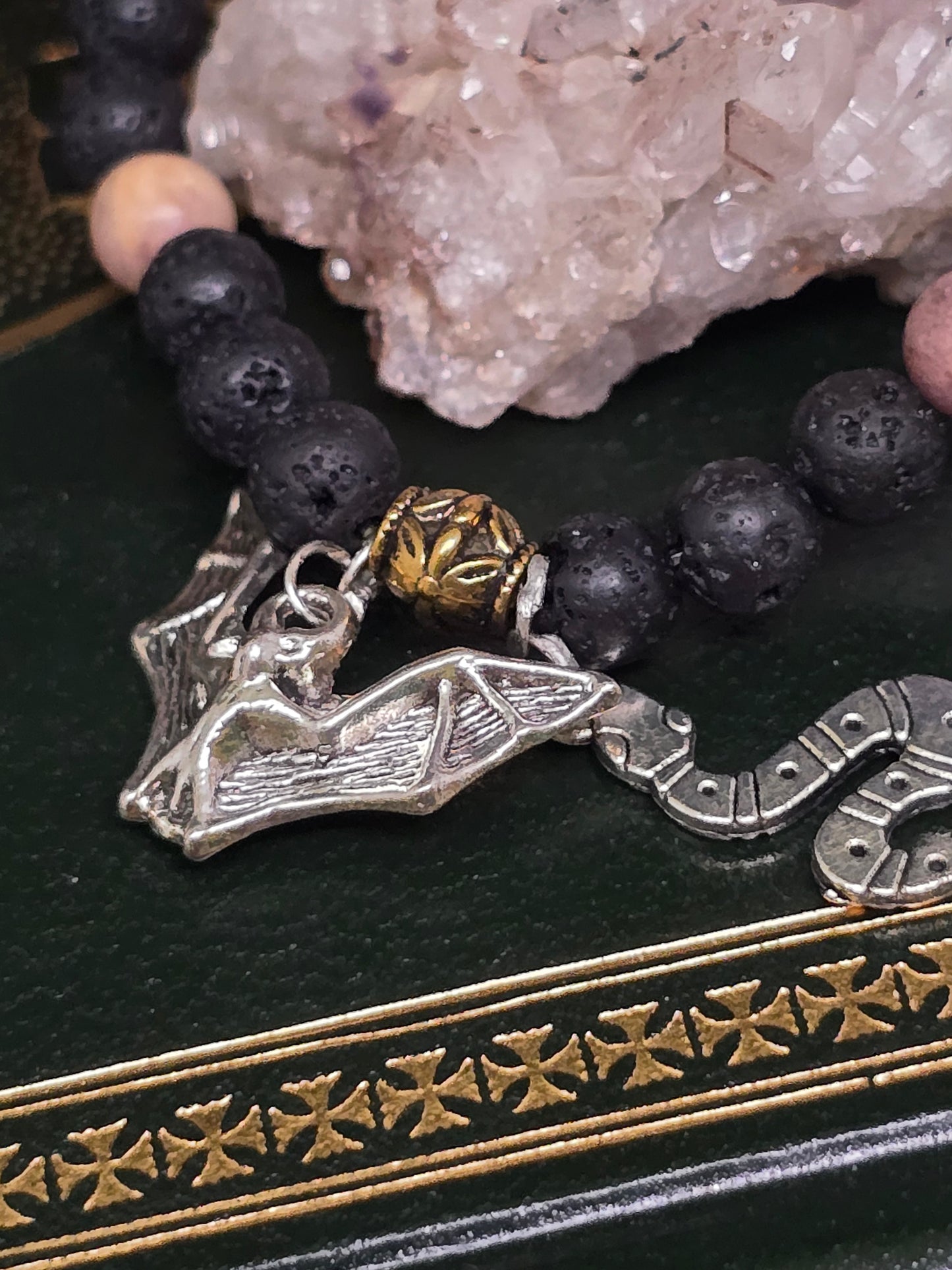 🐍 The Silver-Tongued Shapeshifter: Loki Channeled Devotional Bracelet 🦇