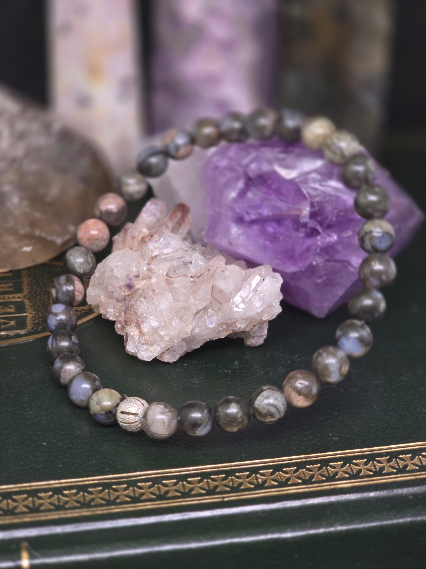 ✨ The Cosmic Dance: Borealis Channeled Devotional Bracelet ✨