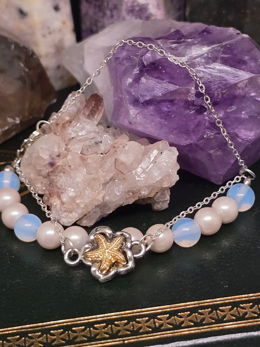 🌊 The Queen of the Deep: Yemaya Channeled Devotional Bracelet 🐚