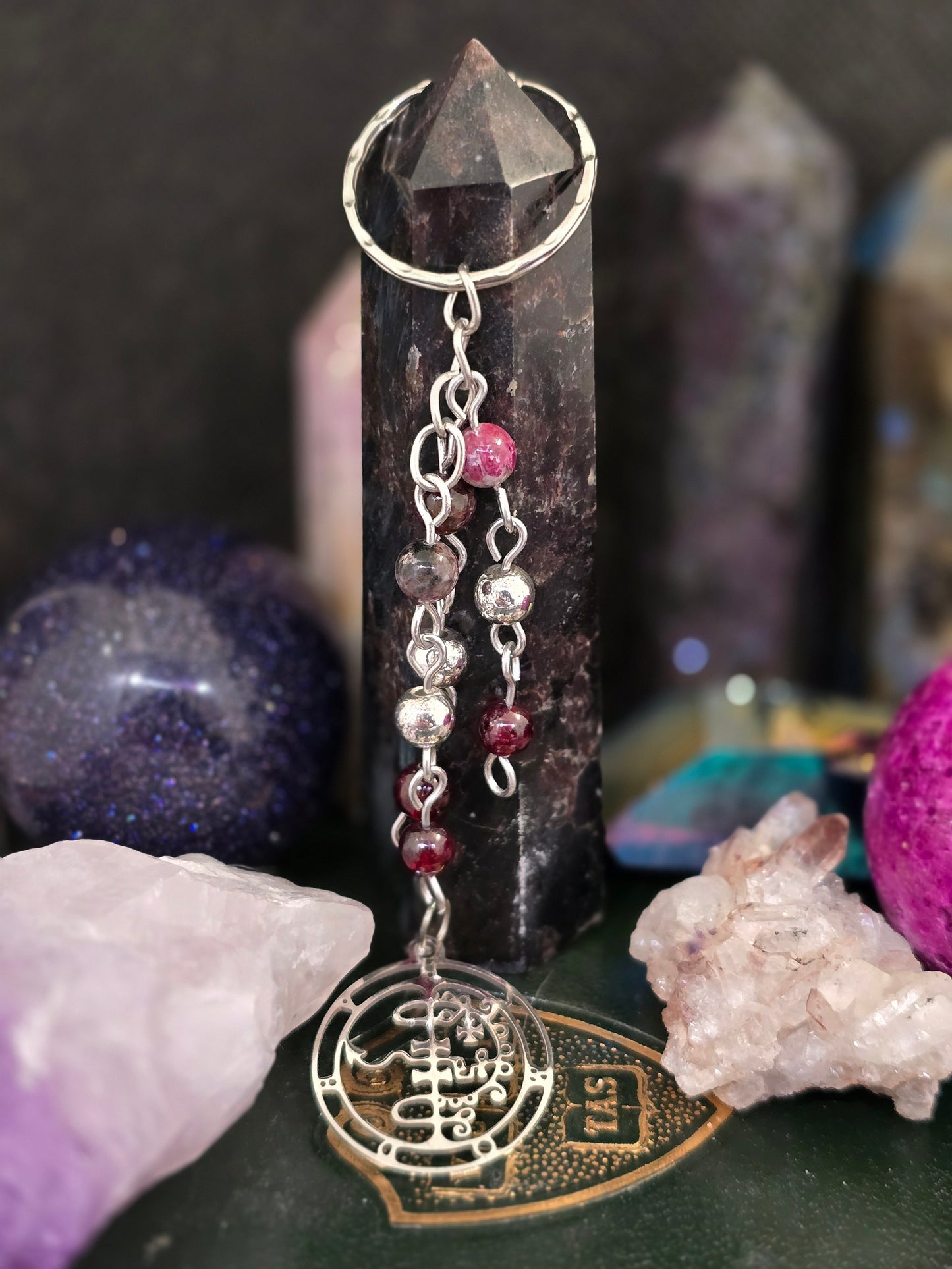 King Asmodeus Devotional Keychain