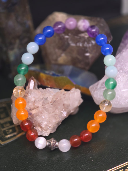 🌈 The Prismatic Messenger: Iris Channeled Devotional Bracelet 🌈